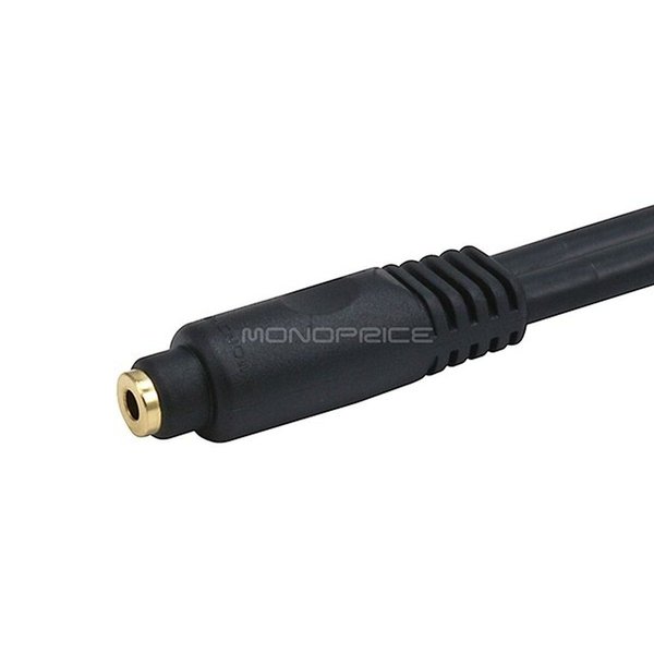 Monoprice 6ft Premium 3.5mm Stereo Male to 3.5mm Stereo Female 22AWG Extension C 5587